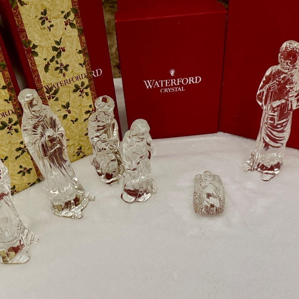 Waterford Crystal nativity set